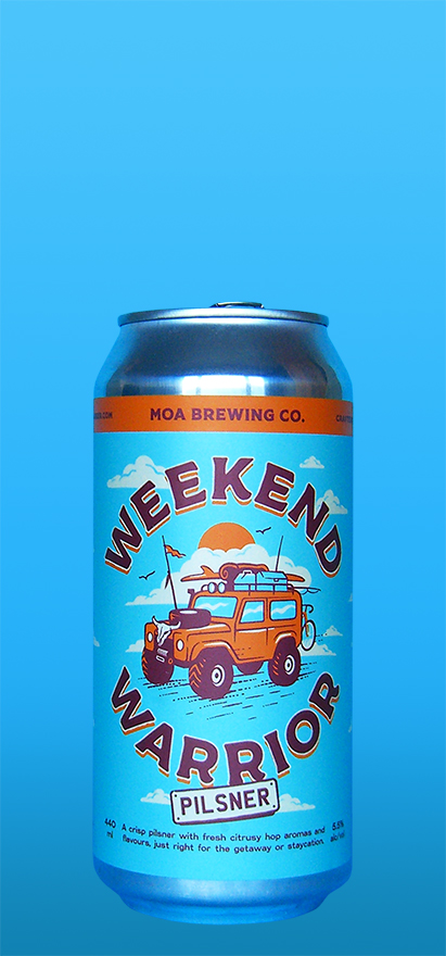 Our Beers, Moa - Weekend Warrior Pilsner, Moa Brewing - Weekend Warrior Pilsner, Moa Brewing Weekend Warrior Pilsner, Moa Weekend Warrior Pilsner