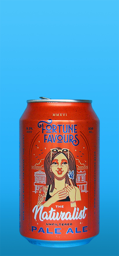 Our Beers, The Naturalist - Fortune Favours Unfiltered Pale Ale, The Naturalist Fortune Favours Unfiltered Pale Ale